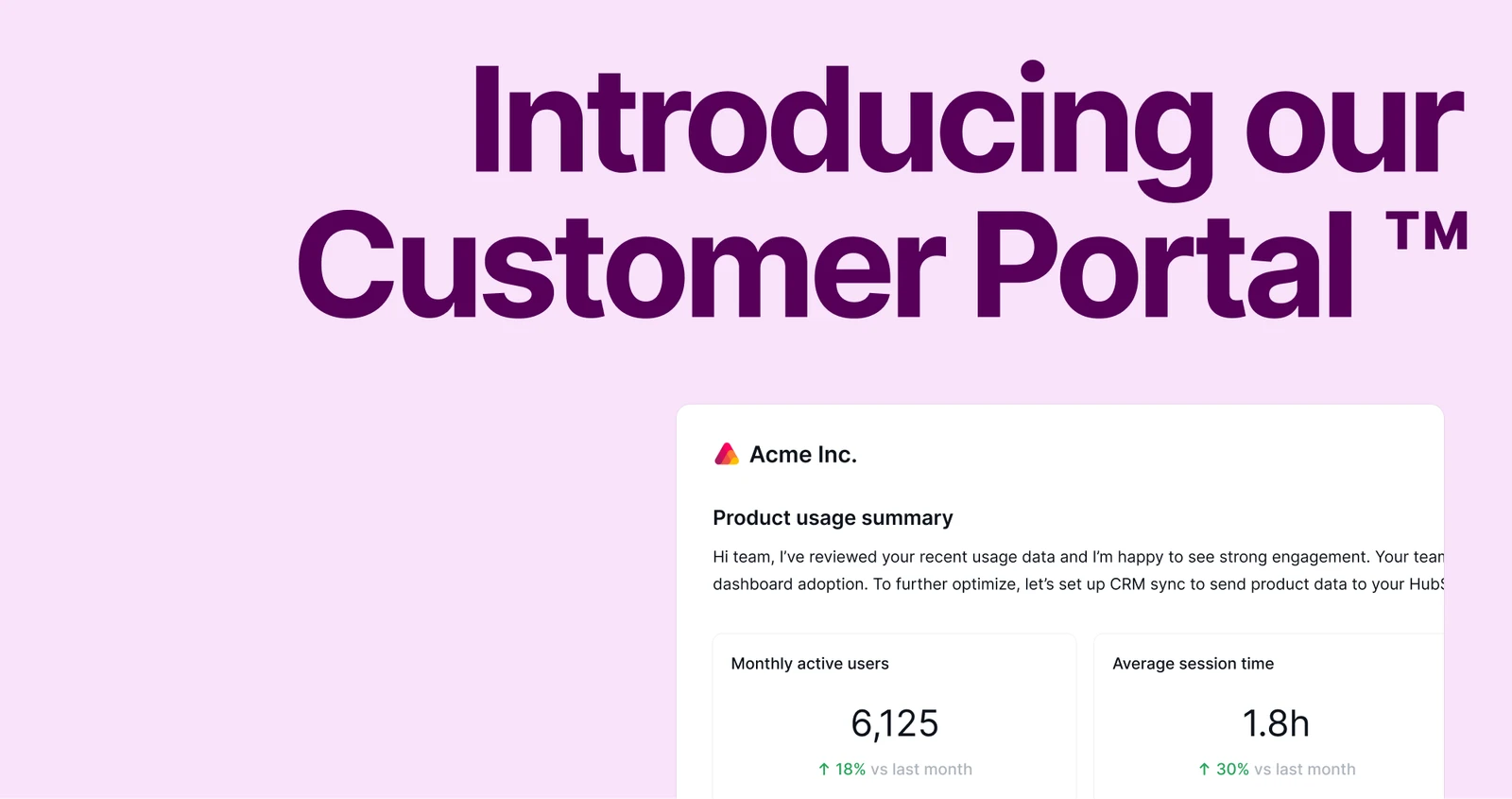 Customer portal