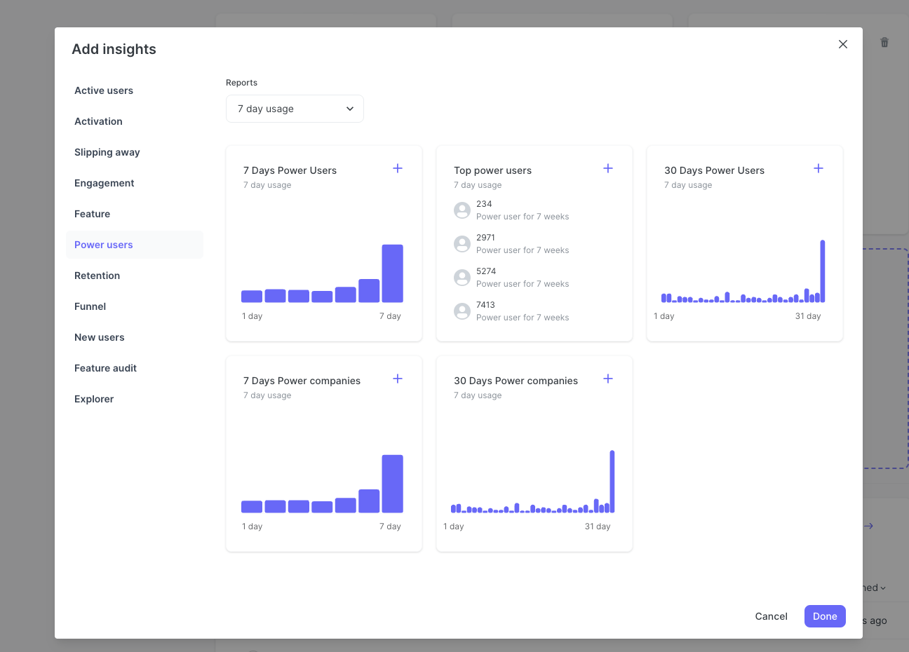 Add block modal