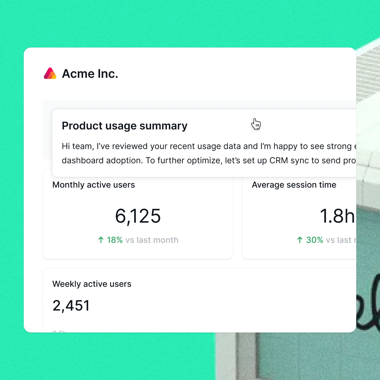 Text blocks in dashboards